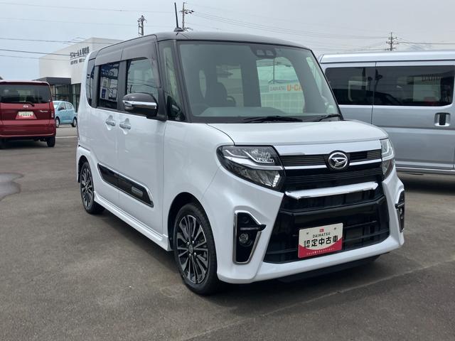 タントカスタムＲＳセレクション１５インチアルミホイール　大型エアロバンパー　フルＬＥＤヘッドランプ　オート格納式カラードドアミラー　本革巻ステアリングホイール　キーフリーシステム　プッシュボタンスタート（静岡県）の中古車