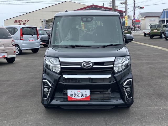 タントカスタムＲＳセレクション１５インチアルミホイール　大型エアロバンパー　フルＬＥＤヘッドランプ　オート格納式カラードドアミラー　革巻ステアリングホイール　両側パワースライドドア（静岡県）の中古車