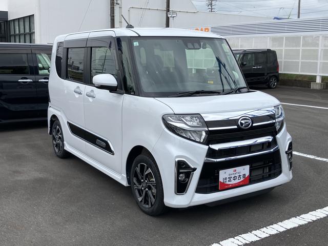 タントカスタムＸスタイルセレクション１４インチアルミホイール　大型エアロバンパー　フルＬＥＤヘッドランプ　オート格納式カラードドアミラー　両側パワースライドドア　ＴＦＴカラーマルチインフォメーションディスプレイ（静岡県）の中古車