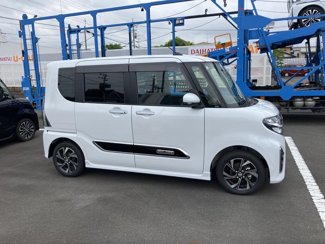 タントカスタムＸスタイルセレクション１４インチアルミホイール　大型エアロバンパー　フルＬＥＤヘッドランプ　オート格納式カラードドアミラー　両側パワースライドドア　ＴＦＴカラーマルチインフォメーションディスプレイ（静岡県）の中古車