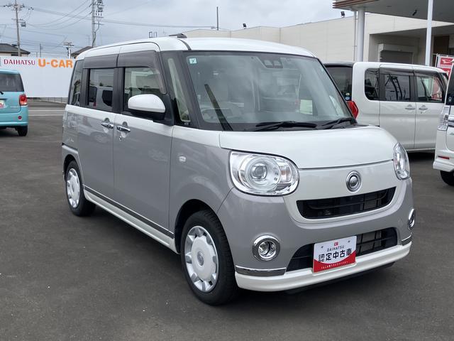 ムーヴキャンバスＧメイクアップＶＳ　ＳＡIII１４インチフルホイールキャップ　ＬＥＤヘッドランプ　キーフリーシステム　両側パワースライドドア　オートエアコン（プッシュ式）　オートライト　置きラクボックス（静岡県）の中古車