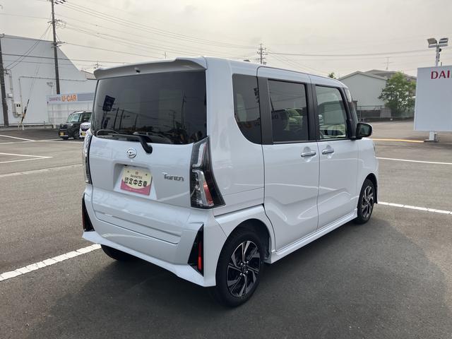 タントカスタムＸ１４インチアルミホイール　大型エアロバンパー　フルＬＥＤヘッドランプ　オート格納式カラードドアミラー　両側パワースライドドア　キーフリーシステム　プッシュボタンスタート（静岡県）の中古車