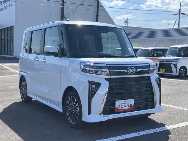 タントカスタムＲＳ１５インチアルミホイール　キーフリーシステム　プッシュボタンスタート　オートエアコン（プッシュ式）　フルＬＥＤヘッドランプ　オート格納式カラードドアミラー　本革巻ステアリングホイール（静岡県）の中古車