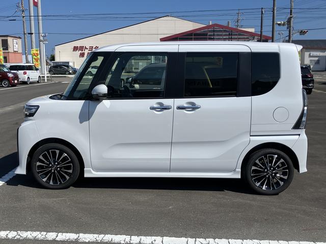 タントカスタムＲＳ１５インチアルミホイール　キーフリーシステム　プッシュボタンスタート　オートエアコン（プッシュ式）　フルＬＥＤヘッドランプ　オート格納式カラードドアミラー　本革巻ステアリングホイール（静岡県）の中古車