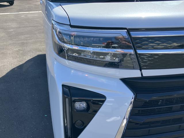 タントカスタムＲＳ１５インチアルミホイール　キーフリーシステム　プッシュボタンスタート　オートエアコン（プッシュ式）　フルＬＥＤヘッドランプ　オート格納式カラードドアミラー　本革巻ステアリングホイール（静岡県）の中古車