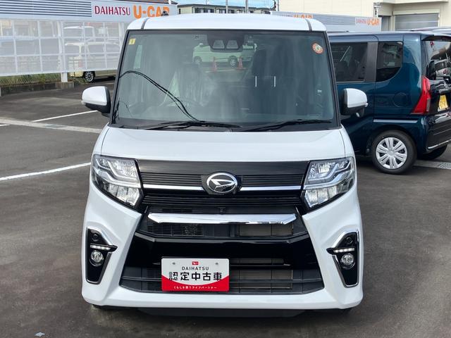 タントカスタムＸ１４インチアルミホイール　大型エアロバンパー　フルＬＥＤヘッドランプ　オート格納式カラードドアミラー　両側パワースライドドア　キーフリーシステム　プッシュボタンスタート（静岡県）の中古車