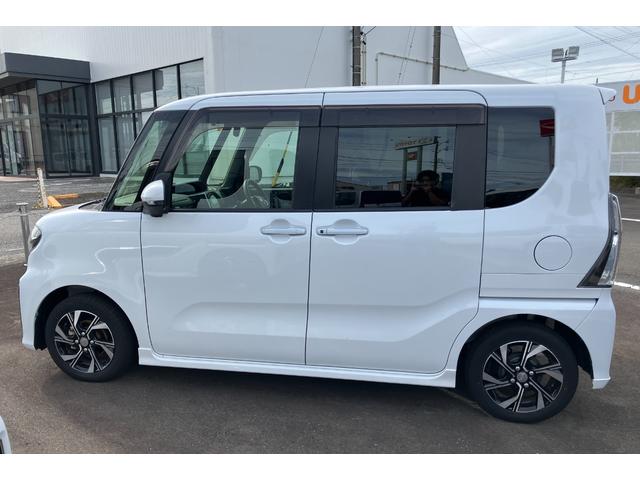 タントカスタムＸ１４インチアルミホイール　大型エアロバンパー　フルＬＥＤヘッドランプ　オート格納式カラードドアミラー　両側パワースライドドア　キーフリーシステム　プッシュボタンスタート（静岡県）の中古車