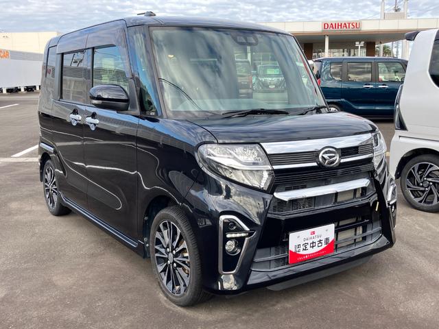 タントカスタムＲＳセレクション１５インチアルミホイール　大型エアロバンパー　フルＬＥＤヘッドランプ　オート格納式カラードドアミラー　革巻ステアリングホイール　両側パワースライドドア（静岡県）の中古車