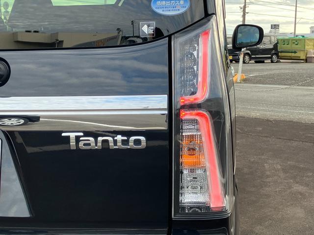 タントカスタムＲＳセレクション１５インチアルミホイール　大型エアロバンパー　フルＬＥＤヘッドランプ　オート格納式カラードドアミラー　革巻ステアリングホイール　両側パワースライドドア（静岡県）の中古車