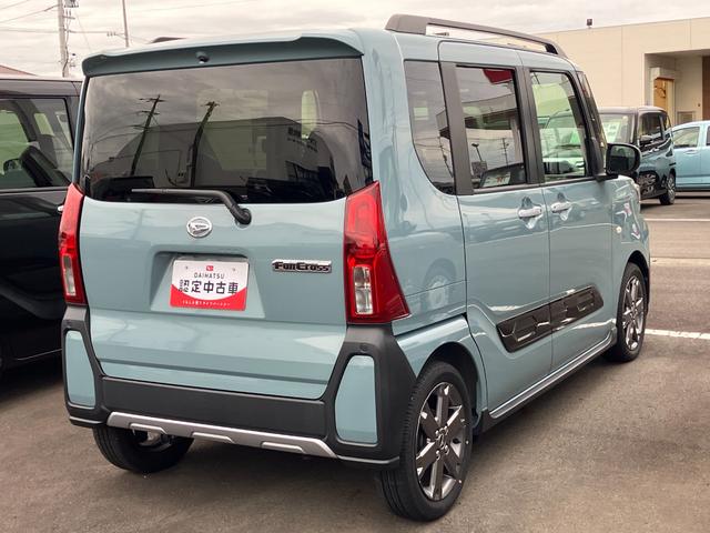 タントファンクロスターボ15インチアルミホイール キーフリーシステム プッシュボタンスタート オートエアコン(プッシュ式) フルLEDヘッドランプ オート格納式カラードドアミラー 本革巻ステアリングホイール(静岡県)の中古車