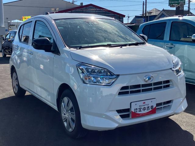 ミライースＸ　ＳＡIII１４インチフルホイールキャップ　ＬＥＤヘッドランプ　電動格納式（カラード）ドアミラー　自発光式デジタルメーターブルーイルミネーションメーター　マニュアルエアコン（ダイヤル式）　キーレスエントリー（静岡県）の中古車