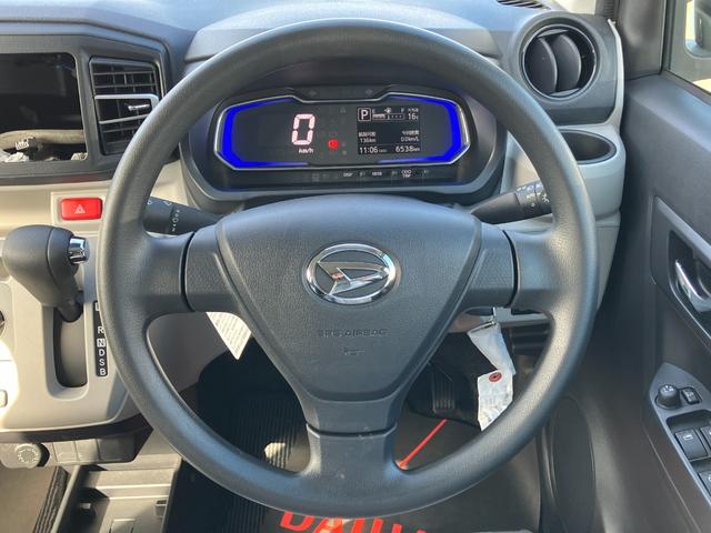 ミライースＸ　ＳＡIII１４インチフルホイールキャップ　ＬＥＤヘッドランプ　電動格納式（カラード）ドアミラー　自発光式デジタルメーターブルーイルミネーションメーター　マニュアルエアコン（ダイヤル式）　キーレスエントリー（静岡県）の中古車