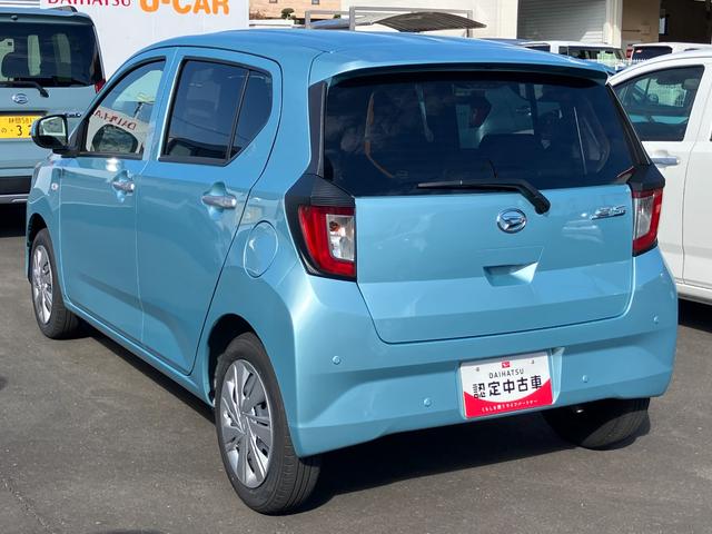 ミライースＸ　ＳＡIII１４インチフルホイールキャップ　ＬＥＤヘッドランプ　電動格納式（カラード）ドアミラー　自発光式デジタルメーターブルーイルミネーションメーター　マニュアルエアコン（ダイヤル式）　キーレスエントリー（静岡県）の中古車