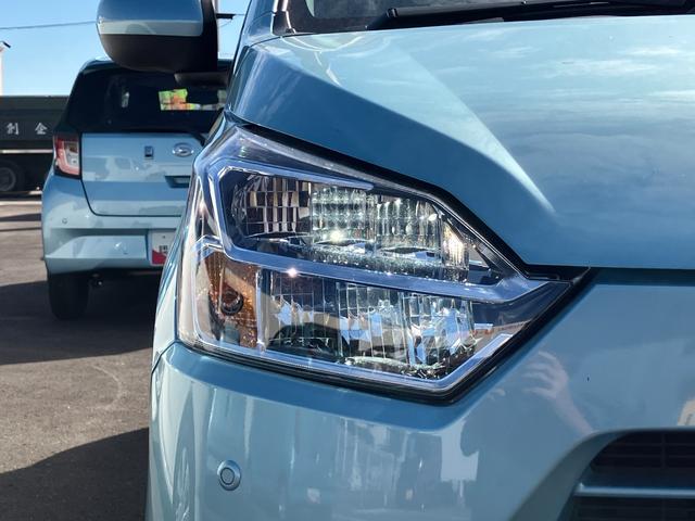 ミライースＸ　ＳＡIII１４インチフルホイールキャップ　ＬＥＤヘッドランプ　電動格納式（カラード）ドアミラー　自発光式デジタルメーターブルーイルミネーションメーター　マニュアルエアコン（ダイヤル式）　キーレスエントリー（静岡県）の中古車