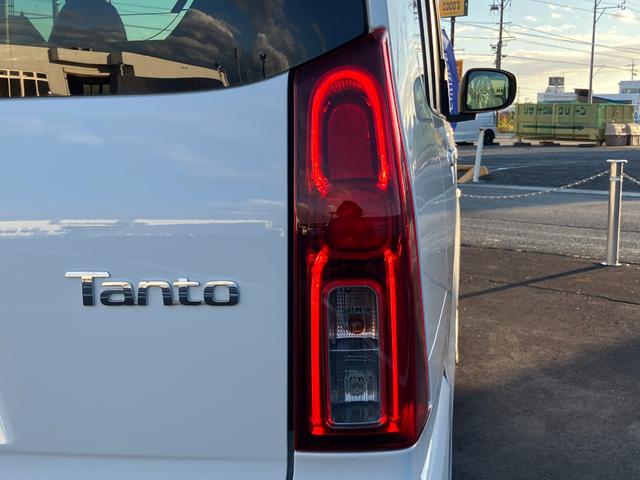 タントスローパーＸ１４インチフルホイールキャップ　フルＬＥＤヘッドランプ　オート格納式カラードドアミラー　左側パワースライドドア　ＴＦＴカラーマルチインフォメーションディスプレイ　フルファブリックシート（静岡県）の中古車