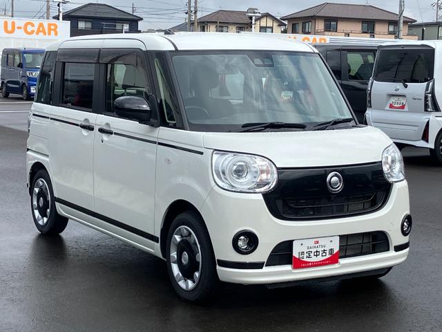 ムーヴキャンバスＧブラックアクセントＶＳ　ＳＡIII１４インチフルホイールキャップ　ＬＥＤヘッドランプ　キーフリーシステム　両側パワースライドドア　オートエアコン（プッシュ式）　オートライト　置きラクボックス（静岡県）の中古車