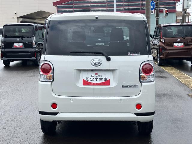 ムーヴキャンバスＧブラックアクセントＶＳ　ＳＡIII１４インチフルホイールキャップ　ＬＥＤヘッドランプ　キーフリーシステム　両側パワースライドドア　オートエアコン（プッシュ式）　オートライト　置きラクボックス（静岡県）の中古車