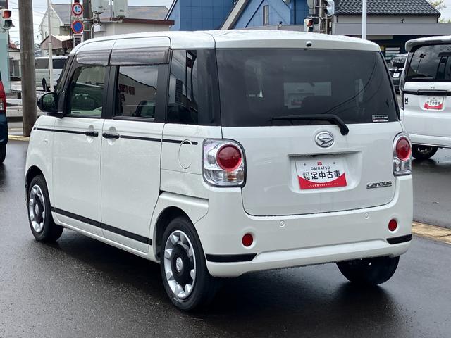 ムーヴキャンバスＧブラックアクセントＶＳ　ＳＡIII１４インチフルホイールキャップ　ＬＥＤヘッドランプ　キーフリーシステム　両側パワースライドドア　オートエアコン（プッシュ式）　オートライト　置きラクボックス（静岡県）の中古車