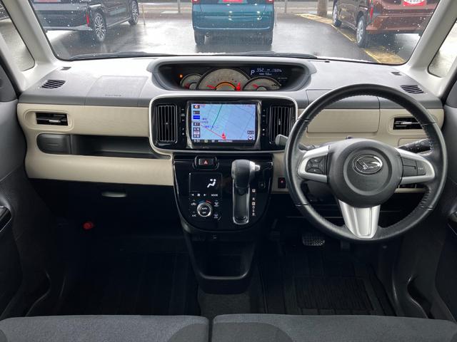 ムーヴキャンバスＧブラックアクセントＶＳ　ＳＡIII１４インチフルホイールキャップ　ＬＥＤヘッドランプ　キーフリーシステム　両側パワースライドドア　オートエアコン（プッシュ式）　オートライト　置きラクボックス（静岡県）の中古車