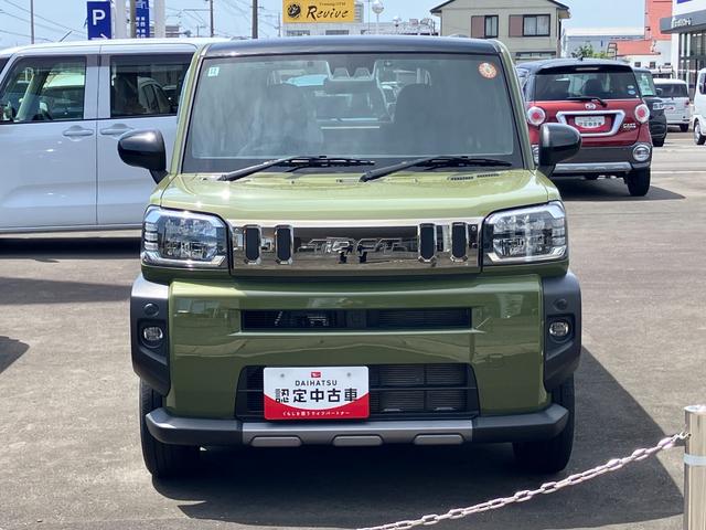 タフトＧターボ　クロムベンチャー１５インチアルミホイール（シルバー塗装）　オートレベリング機能付フルＬＥＤヘッドランプ　ＬＥＤフォグランプ　本革巻ステアリングホイール　本革巻インパネセンターシフト（静岡県）の中古車