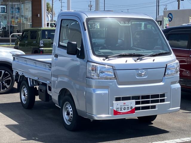 ハイゼットトラックスタンダード２ＷＤ　ＣＶＴ　スーパーＵＶＩＲカットガラス（フロントウィンドウ）　プリントレザーシート表皮　マニュアルエアコン　電動式パワーステアリング（静岡県）の中古車