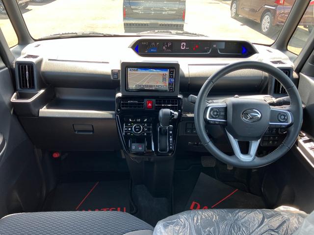 タントカスタムＲＳ１５インチアルミホイール　キーフリーシステム　プッシュボタンスタート　オートエアコン（プッシュ式）　フルＬＥＤヘッドランプ　オート格納式カラードドアミラー　本革巻ステアリングホイール（静岡県）の中古車