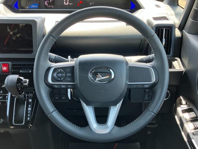 タントカスタムＲＳ１５インチアルミホイール　キーフリーシステム　プッシュボタンスタート　オートエアコン（プッシュ式）　フルＬＥＤヘッドランプ　オート格納式カラードドアミラー　本革巻ステアリングホイール（静岡県）の中古車