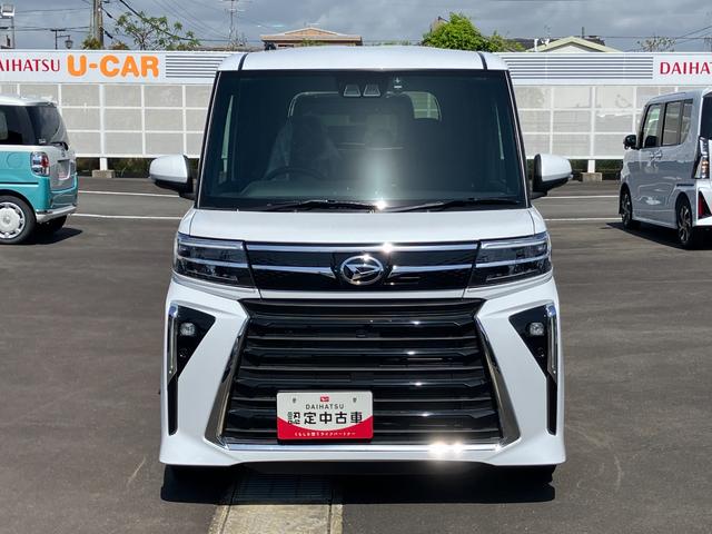 タントカスタムＲＳ１５インチアルミホイール　キーフリーシステム　プッシュボタンスタート　オートエアコン（プッシュ式）　フルＬＥＤヘッドランプ　オート格納式カラードドアミラー　本革巻ステアリングホイール（静岡県）の中古車