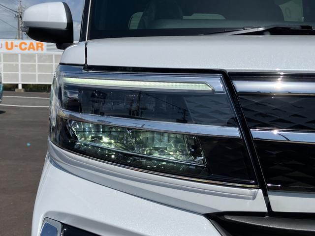 タントカスタムＲＳ１５インチアルミホイール　キーフリーシステム　プッシュボタンスタート　オートエアコン（プッシュ式）　フルＬＥＤヘッドランプ　オート格納式カラードドアミラー　本革巻ステアリングホイール（静岡県）の中古車