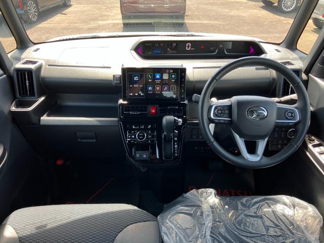 タントカスタムＲＳ１５インチアルミホイール　キーフリーシステム　プッシュボタンスタート　オートエアコン（プッシュ式）　フルＬＥＤヘッドランプ　オート格納式カラードドアミラー　本革巻ステアリングホイール（静岡県）の中古車