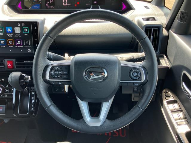 タントカスタムＲＳ１５インチアルミホイール　キーフリーシステム　プッシュボタンスタート　オートエアコン（プッシュ式）　フルＬＥＤヘッドランプ　オート格納式カラードドアミラー　本革巻ステアリングホイール（静岡県）の中古車