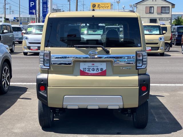 タフトＧターボ　クロムベンチャー１５インチアルミホイール（シルバー塗装）　オートレベリング機能付フルＬＥＤヘッドランプ　ＬＥＤフォグランプ　本革巻ステアリングホイール　本革巻インパネセンターシフト（静岡県）の中古車