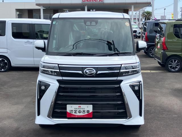 タントカスタムＸ１４インチアルミホイール　大型エアロバンパー　フルＬＥＤヘッドランプ　オート格納式カラードドアミラー　両側パワースライドドア　キーフリーシステム　プッシュボタンスタート（静岡県）の中古車