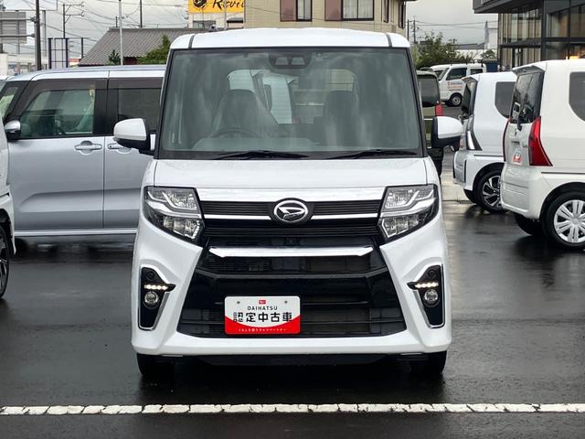 タントカスタムX14インチアルミホイール 大型エアロバンパー フルLEDヘッドランプ オート格納式カラードドアミラー 両側パワースライドドア キーフリーシステム プッシュボタンスタート(静岡県)の中古車