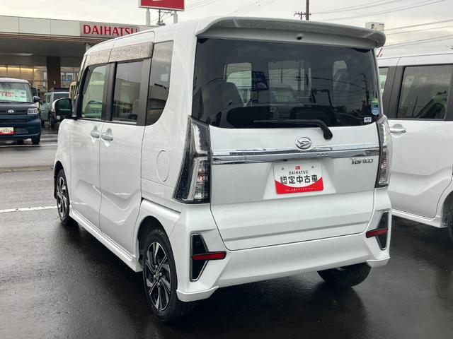 タントカスタムX14インチアルミホイール 大型エアロバンパー フルLEDヘッドランプ オート格納式カラードドアミラー 両側パワースライドドア キーフリーシステム プッシュボタンスタート(静岡県)の中古車