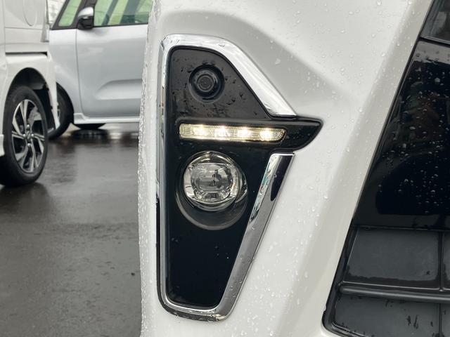 タントカスタムX14インチアルミホイール 大型エアロバンパー フルLEDヘッドランプ オート格納式カラードドアミラー 両側パワースライドドア キーフリーシステム プッシュボタンスタート(静岡県)の中古車