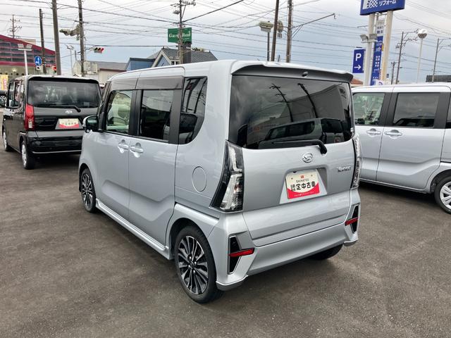 タントカスタムＲＳ１５インチアルミホイール　キーフリーシステム　プッシュボタンスタート　オートエアコン（プッシュ式）　フルＬＥＤヘッドランプ　オート格納式カラードドアミラー　本革巻ステアリングホイール（静岡県）の中古車