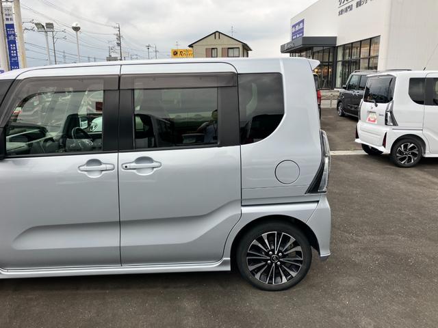 タントカスタムＲＳ１５インチアルミホイール　キーフリーシステム　プッシュボタンスタート　オートエアコン（プッシュ式）　フルＬＥＤヘッドランプ　オート格納式カラードドアミラー　本革巻ステアリングホイール（静岡県）の中古車