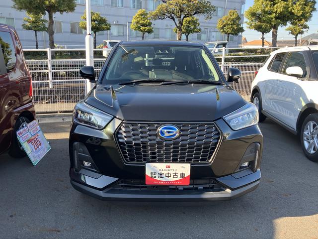 ロッキープレミアムＧ　ＨＥＶアルミホイール　ＵＶＩＲカット遮音ガラス　フルＬＥＤヘッドランプ　運転席・助手席シートヒーター　　本革シフトノブ　アクティブマルチインフォメーションメーター　プッシュボタンスタート　キーフリーシステム（静岡県）の中古車