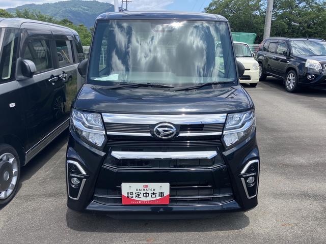 タントカスタムＲＳセレクション１５インチアルミホイール　大型エアロバンパー　フルＬＥＤヘッドランプ　オート格納式カラードドアミラー　革巻ステアリングホイール　両側パワースライドドア（静岡県）の中古車