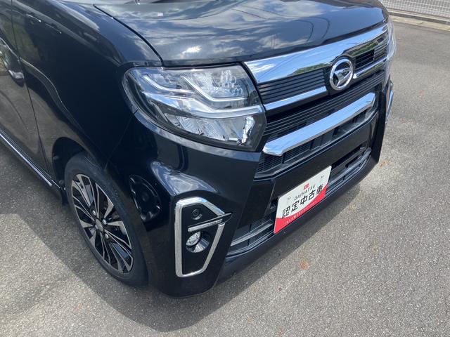 タントカスタムＲＳセレクション１５インチアルミホイール　大型エアロバンパー　フルＬＥＤヘッドランプ　オート格納式カラードドアミラー　革巻ステアリングホイール　両側パワースライドドア（静岡県）の中古車