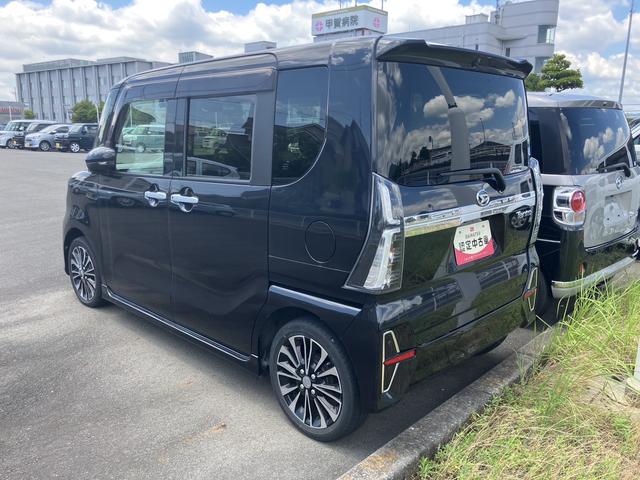 タントカスタムＲＳセレクション１５インチアルミホイール　大型エアロバンパー　フルＬＥＤヘッドランプ　オート格納式カラードドアミラー　革巻ステアリングホイール　両側パワースライドドア（静岡県）の中古車