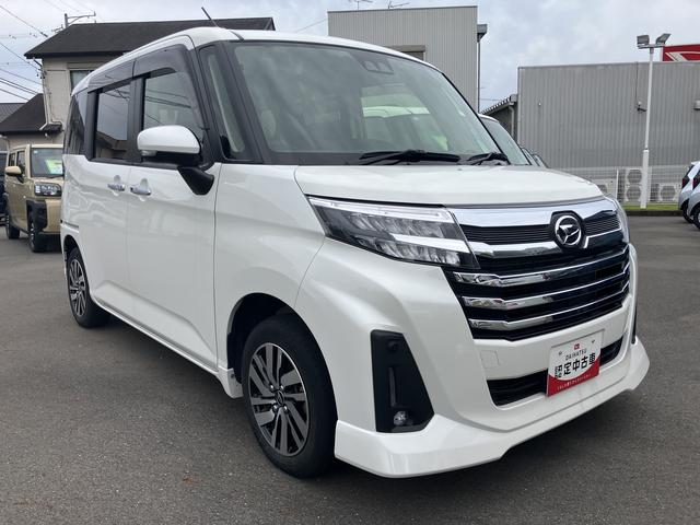 トールカスタムＧキーフリーシステム　プッシュボタンスタート　両側パワースライドドア　オートエアコン（プッシュ式）　ＬＥＤヘッドライト　パワーウィンドウ　アルミホイール（静岡県）の中古車