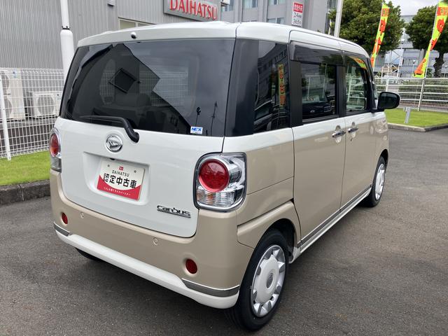 ムーヴキャンバスＧメイクアップＶＳ　ＳＡIII１４インチフルホイールキャップ　ＬＥＤヘッドランプ　キーフリーシステム　両側パワースライドドア　オートエアコン（プッシュ式）　オートライト　置きラクボックス（静岡県）の中古車
