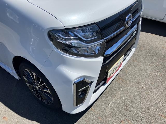 タントカスタムＲＳセレクション１５インチアルミホイール　大型エアロバンパー　フルＬＥＤヘッドランプ　オート格納式カラードドアミラー　革巻ステアリングホイール　両側パワースライドドア（静岡県）の中古車