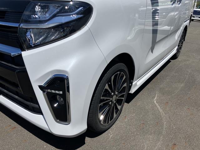 タントカスタムＲＳセレクション１５インチアルミホイール　大型エアロバンパー　フルＬＥＤヘッドランプ　オート格納式カラードドアミラー　革巻ステアリングホイール　両側パワースライドドア（静岡県）の中古車