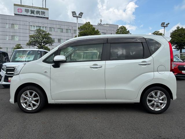 ムーヴＸ　ＳＡIIハロゲンヘッドライト　１４インチアルミホイール　スーパーＵＶＩＲカットガラス　キーフリーシステム　オートエアコン（プッシュ式）	プッシボタンスタート（静岡県）の中古車