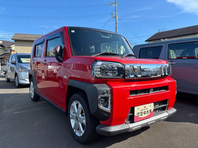 タフトＧターボ１５インチアルミホイール　オートレベリング機能付フルＬＥＤヘッドランプ　ＬＥＤフォグランプ　本革巻ステアリングホイール　本革巻インパネセンターシフト　ＴＦＴカラーマルチインフォメーションディスプレイ（静岡県）の中古車