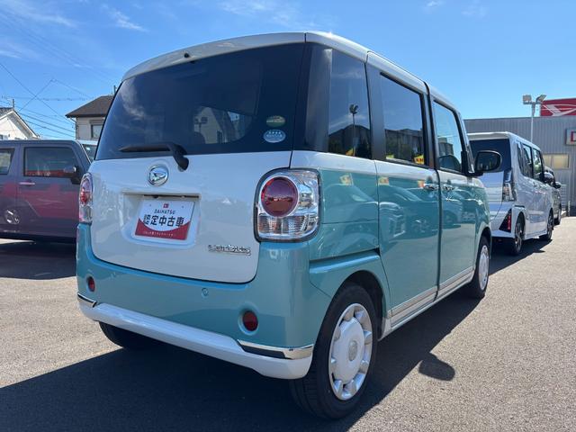 ムーヴキャンバスＧメイクアップＶＳ　ＳＡIII１４インチフルホイールキャップ　ＬＥＤヘッドランプ　キーフリーシステム　両側パワースライドドア　オートエアコン（プッシュ式）　オートライト　置きラクボックス（静岡県）の中古車