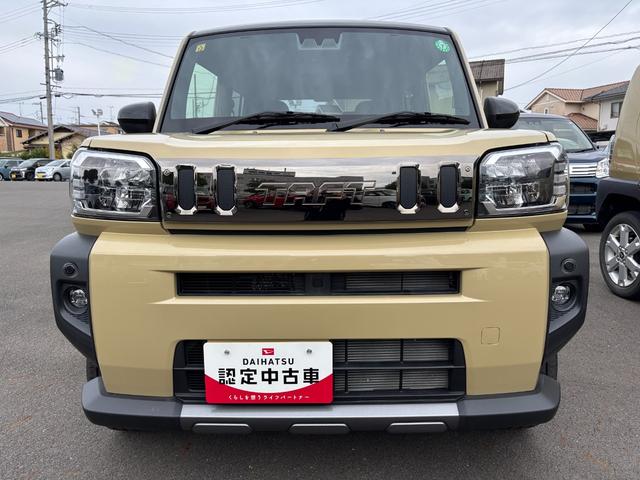 タフトＧ　ダーククロムベンチャー　雹害車１５インチアルミホイール　オートレベリング機能付フルＬＥＤヘッドランプ　ＬＥＤフォグランプ　本革巻ステアリングホイール　本革巻インパネセンターシフト（静岡県）の中古車